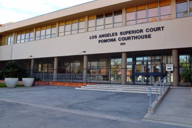 Pomona, California - 20 Aralık 2024 Los Angeles Yüksek Mahkemesi, Pomona Adliyesi