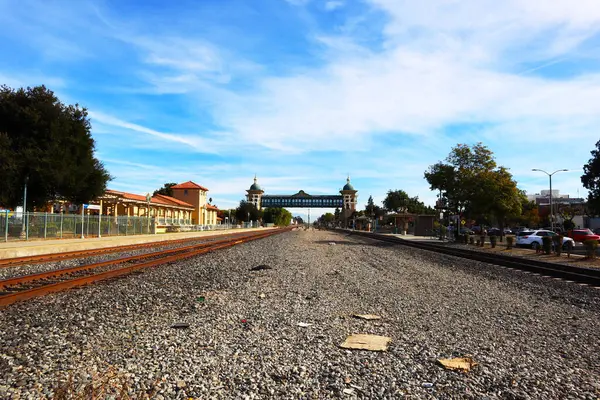 Pomona, California - 20 Aralık 2024: Tarihi Pomona Tren İstasyonu