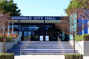 Norwalk, California - 16 Ocak 2025 Norwalk Belediye Binası 12700 Norwalk Bulvarı 