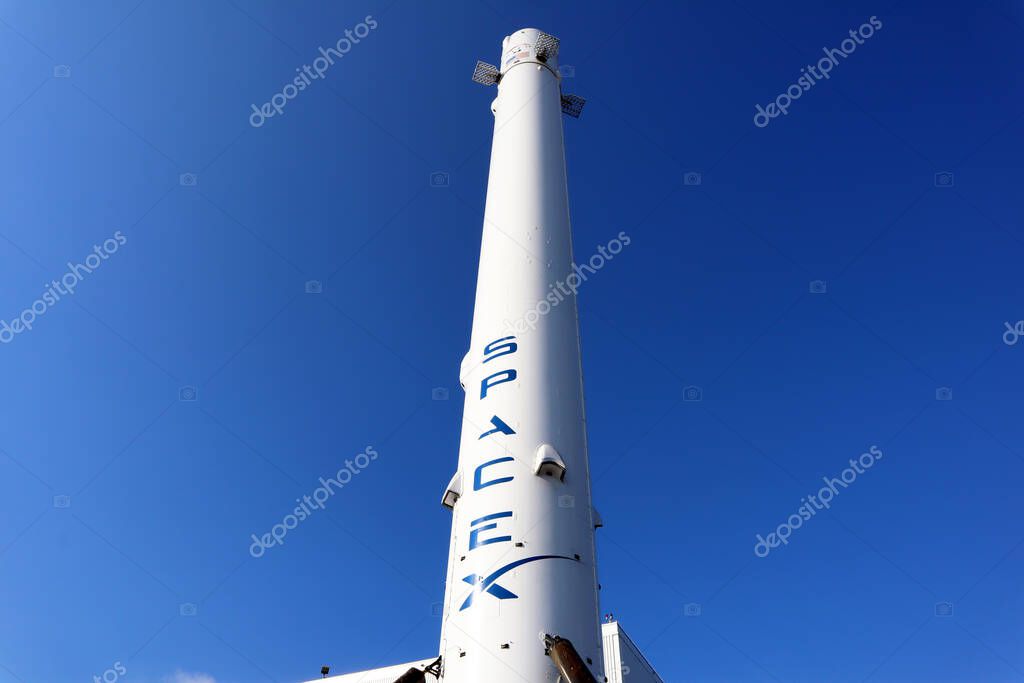 Hawthorne (LA County), California - January 18, 2025: Exterior View of SpaceX Headquarters located at 1 Rocket Road