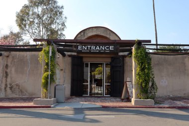 San Gabriel, Kaliforniya - 29 Ocak 2025 San Gabriel Arcangel Misyon Müzesine Giriş