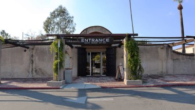 San Gabriel, Kaliforniya - 29 Ocak 2025 San Gabriel Arcangel Misyon Müzesine Giriş