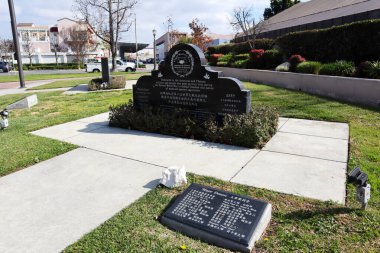 Monterey Park, Kaliforniya - 4 Şubat 2025: Amerika ve Çin 2. Dünya Savaşı Anıtı