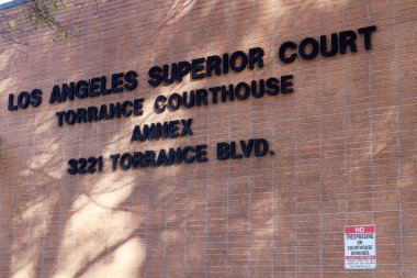 Torrance, California - 19 Şubat 2025 Los Angeles Yüksek Mahkemesi, Torrance Adliyesi