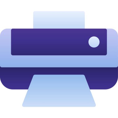 yazıcı web simgesi basit illüstrasyon