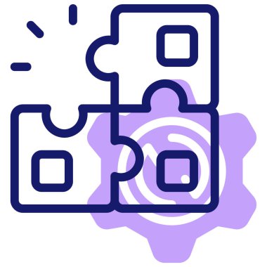 Bulmaca. Web simgesi basit illüstrasyon