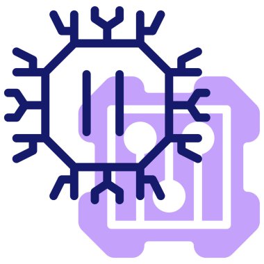 Beyin. Web simgesi basit illüstrasyon