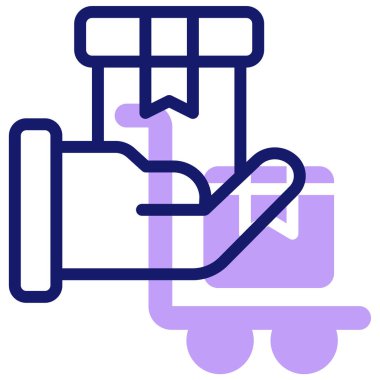 Hediye. Web simgesi basit illüstrasyon