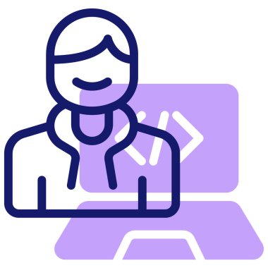 kullanıcı. Web simgesi basit illüstrasyon