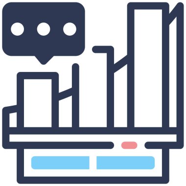 Pazarlama. Web simgesi basit illüstrasyon