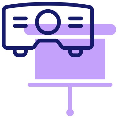 Sunum. Web simgesi basit illüstrasyon