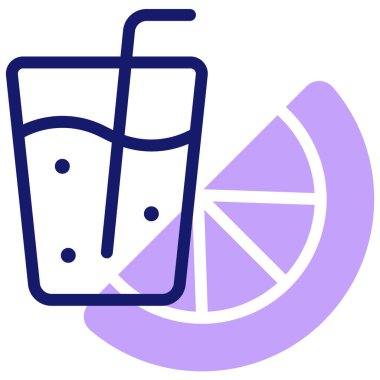 Kokteyl. Web simgesi basit illüstrasyon