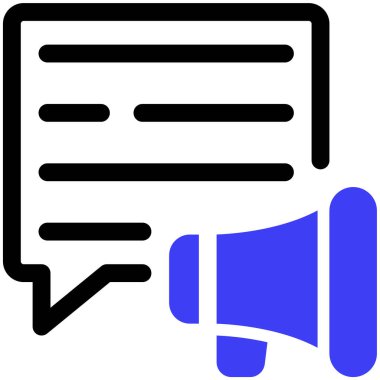 Konuş. Web simgesi vektör illüstrasyonu