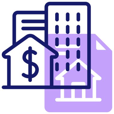 Banka binası. Web simgesi