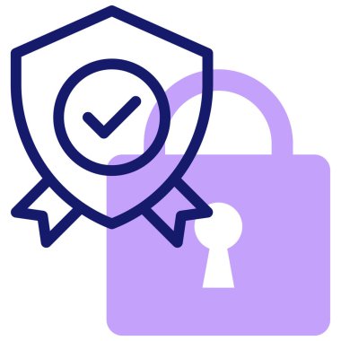 Güvenlik kalkanı. Basit resimleme