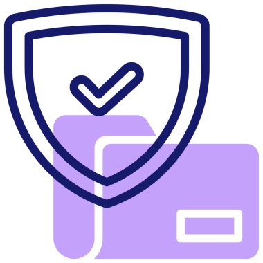 Kalkan. Web simgesi basit illüstrasyon