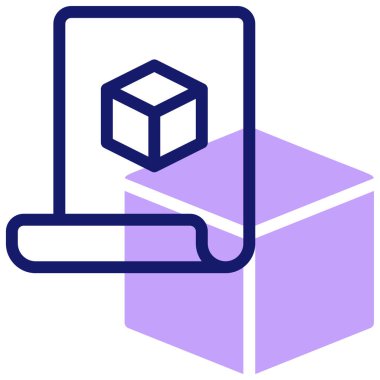 Prototip simgesi basit illüstrasyon