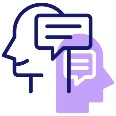 Sohbet. Web simgesi basit illüstrasyon