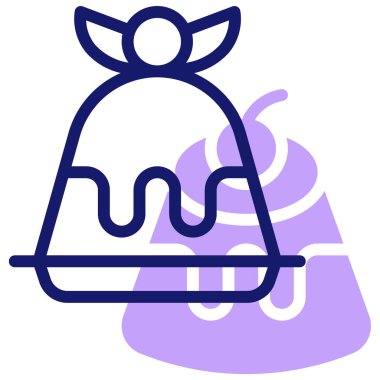 Kek. Web simgesi vektör illüstrasyonu