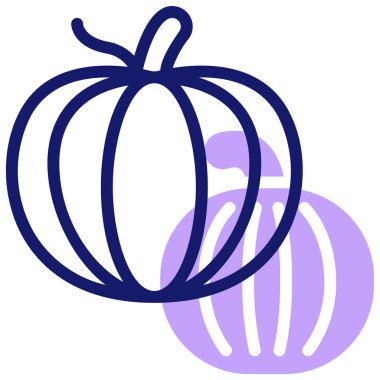 Balkabağım. Web simgesi basit illüstrasyon