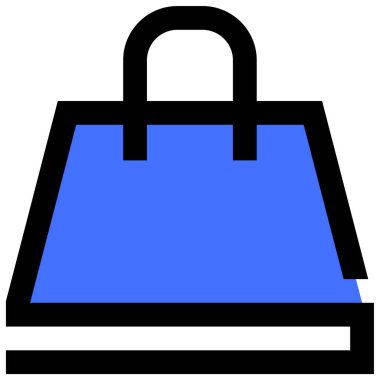 Alışveriş çantası. Basit resimleme