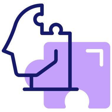 Bulmaca. Web simgesi basit illüstrasyon