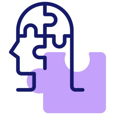 İnsan kafası. Basit resimleme