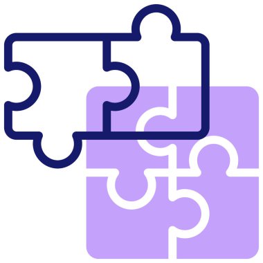 Bulmaca simgesi vektör çizimi