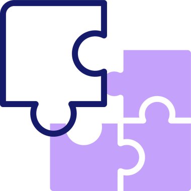 Bulmaca simgesi vektör çizimi