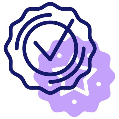 kalite web simgesi basit illüstrasyon