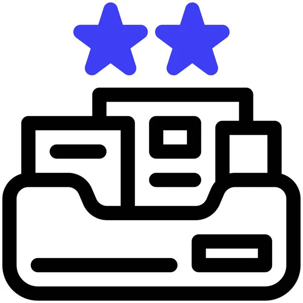 Datei Web Symbol Einfache Illustration — Stockvektor