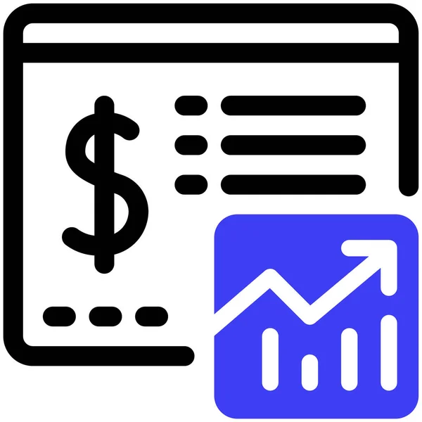 Relatório Financeiro Design Simples — Vetor de Stock