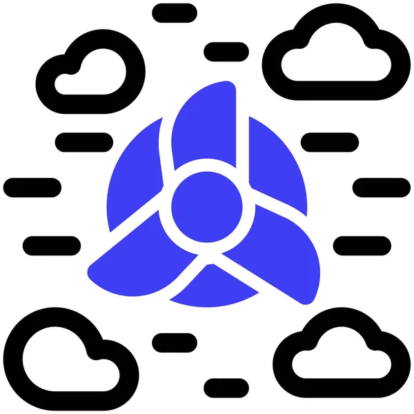 Хмара Веб Іконка Проста Ілюстрація — стоковий вектор