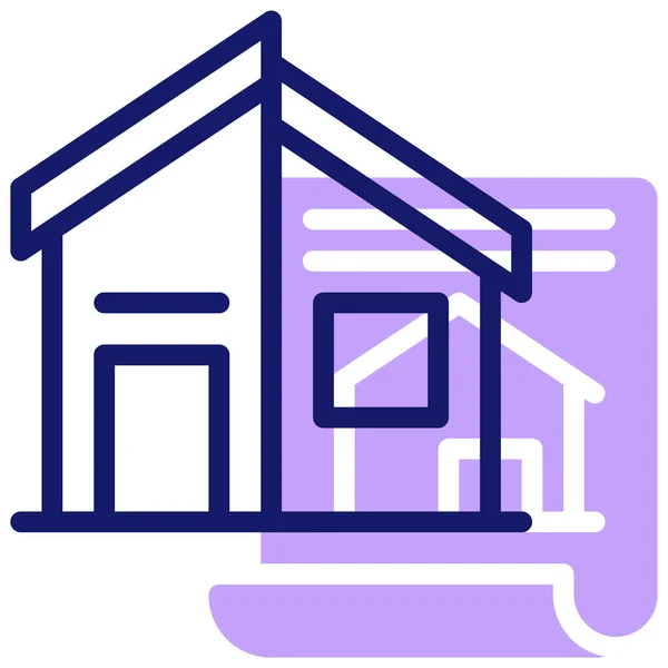 Casa Icono Web Vector Ilustración — Vector de stock