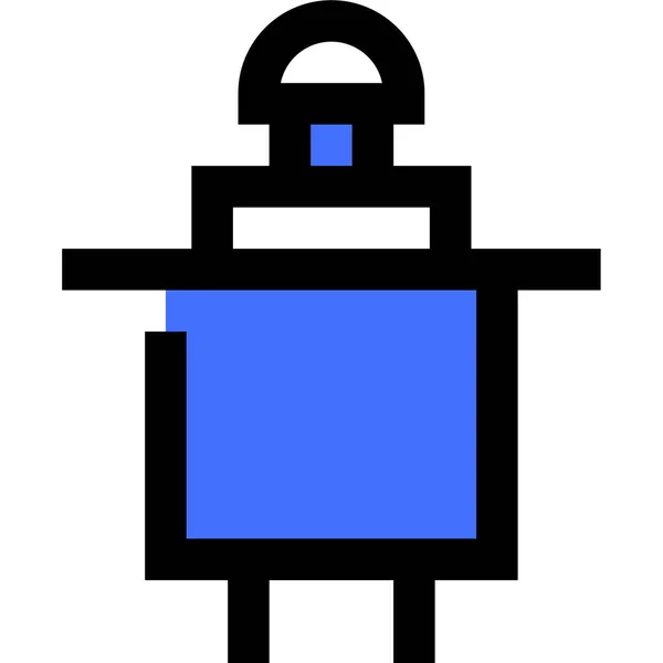 Pulsador Icono Interruptor Ilustración Simple — Vector de stock