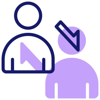 kullanıcı. Web simgesi basit illüstrasyon