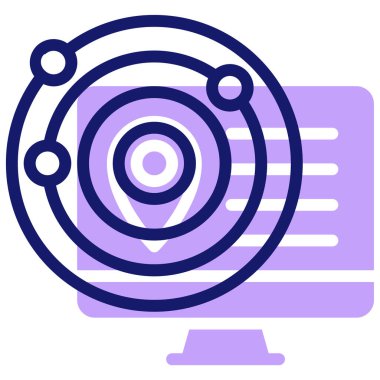 Hedef. Web simgesi basit illüstrasyon