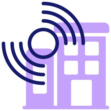 Uydu. Web simgesi basit illüstrasyon