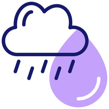 Bulut. Web simgesi basit illüstrasyon