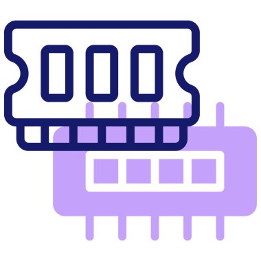 Elektronik. Web simgesi basit illüstrasyon