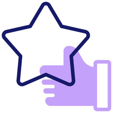 Yıldız. Web simgesi basit illüstrasyon