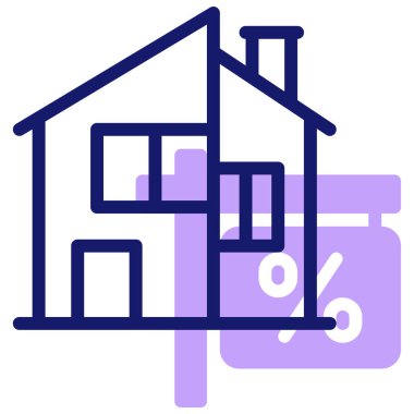 Bina. Web simgesi basit illüstrasyon