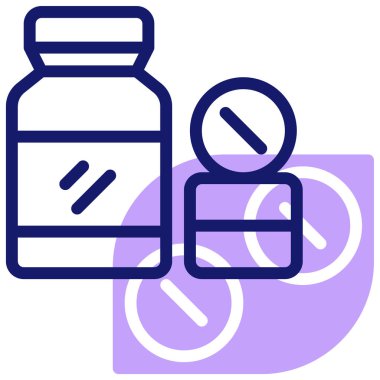 Haplar. Web simgesi basit illüstrasyon