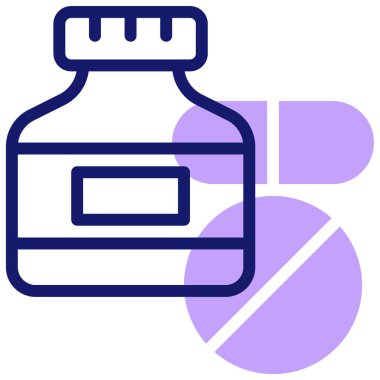 - Uyuşturucu. Web simgesi basit illüstrasyon