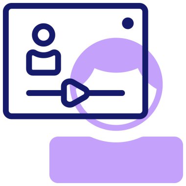 Cep telefonu. Web simgesi basit illüstrasyon