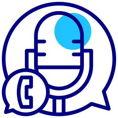 Konuş. Web simgesi basit illüstrasyon