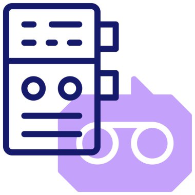 veritabanı. Web simgesi basit illüstrasyon