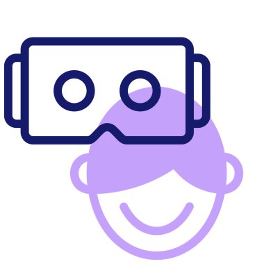 robot. Web simgesi basit illüstrasyon