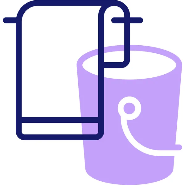 Toilettes Icône Web Illustration Simple — Image vectorielle