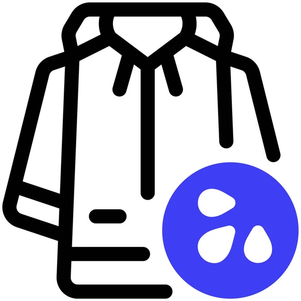 Eső Kabát Web Ikon Egyszerű Illusztráció — Stock Vector